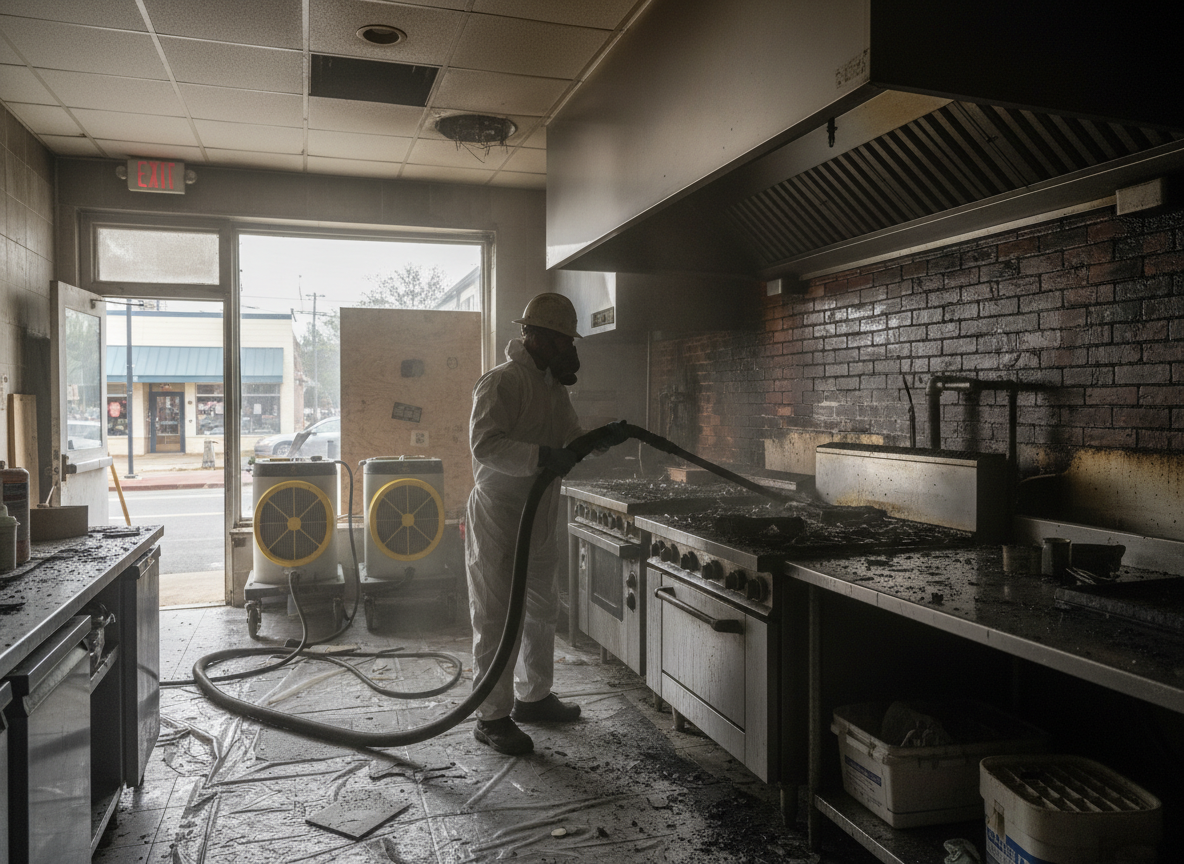 Commercial fire restoration in Saugus